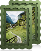 5x7 Wavy Picture Frame With Mat by Unknown