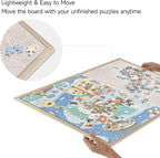 1000 Pieces Puzzle Board, 31.5x23.6 Felt Puzzle Storage Mat | Portable surface - Image 4