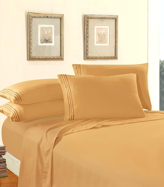 Elegant Comfort Luxury Soft 1500 Premier 4-Piece Premium Hotel Quality Wrinkle - Image 2