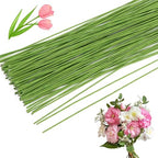 CCINEE 18 Gauge Green Floral Stem Wire, 14 inch by CCINEE