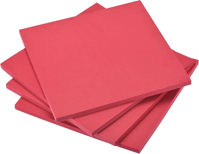 uxcell Red EVA Foam Sheets 10 x 10 Inch 10mm Thickness by uxcell