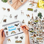 300Pcs Animals Foam Stickers, Self-Adhesive Cartoon Jungle Animals Foam Sticker - Image 3