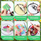 AmazingSpark 30 Pcs Mother's Day Hummingbird Suncatcher Craft Kits - Image 4