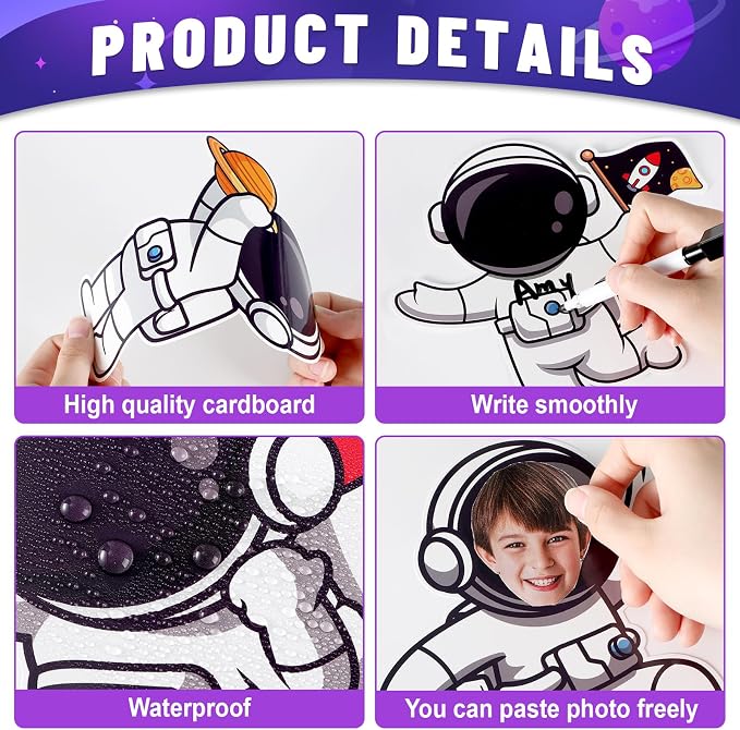 gisgfim 80Pcs Outer Space Cutouts Back to School Decorations Bulletin Board - Image 3