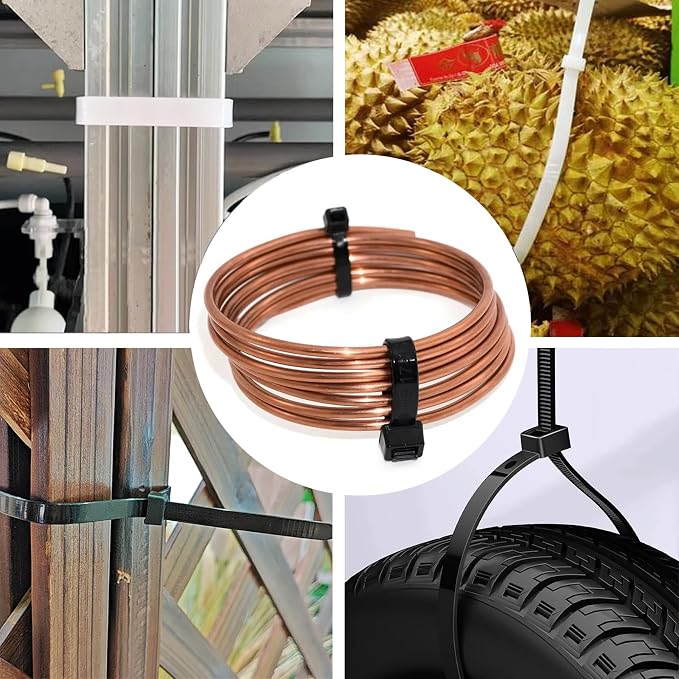 White Zip Ties Heavy Duty 20 Inch Outdoor, 250lb Extra Large Cable Tie Wraps - Image 3