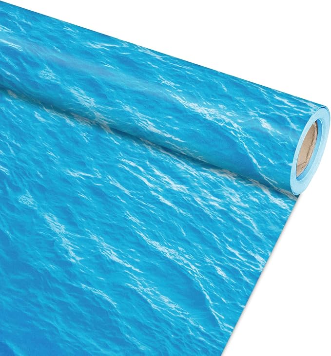 Qyeahkj Ocean Waves Bulletin Board Paper Roll Sea Bulletin Board Background by Qyeahkj