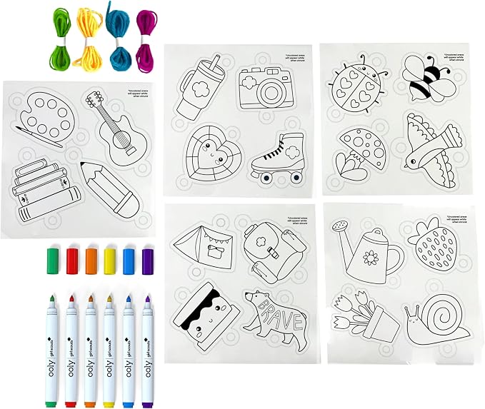 Ooly x Girl Scouts 30 PC DIY Shrinking Art Bracelet Kit - Image 3