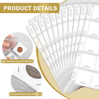 30 Sheets Uncle Paul Coin Binder Sheets - Image 5