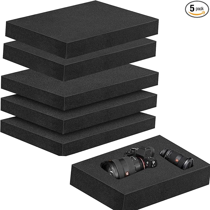 5 Pcs 16 x 12 x 2 Inches Polyurethane Foam by FAMOPLAY