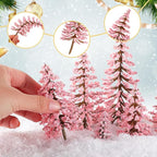 Skylety 35 Pieces Model Trees 6.3-1.2 Inch Mixed Miniature Trees Diorama - Image 3