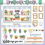 Christian Bulletin Board Set God Says You are Religious Classroom Decoration - Image 2