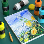 Nicpro 14 Colors Large Bulk Acrylic Paint Set Rich Art Painting Supplies - Image 7