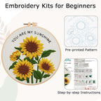 Nuberlic Sunflower Embroidery Kit - Image 7