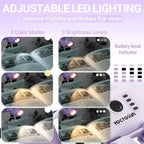 YOCTOSUN Magnifying Glass with Light, Rechargeable Headband Magnifier with 6 - Image 3
