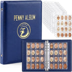 TaoBary Pressed Penny Book Holds 320 or 288 Coins, Pressed Penny Collection by TaoBary