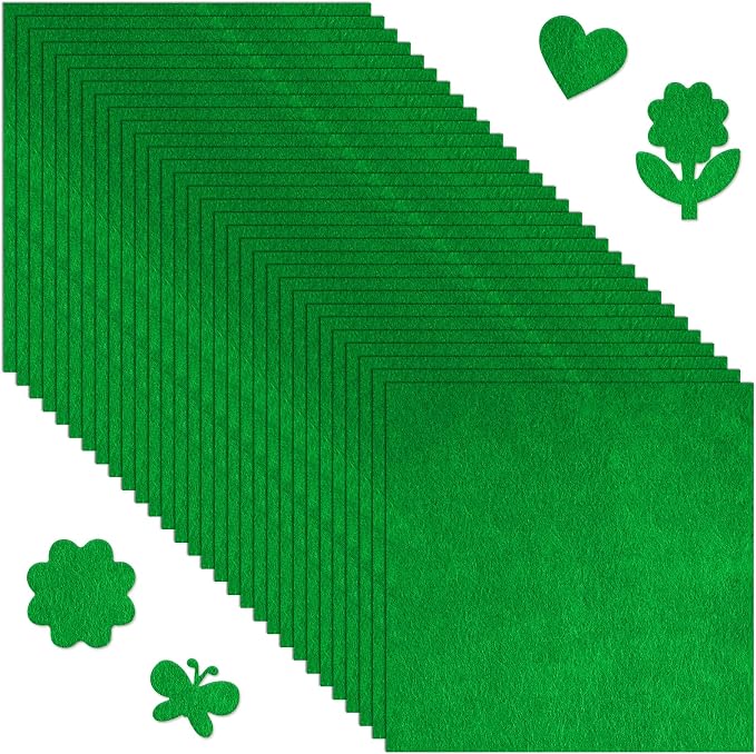 Morcheiong 50 Pcs Felt Fabric Soft Felt Fabric Sheet by Morcheiong