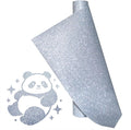 Silver Glitter Heat Transfer Vinyl Roll Silver Htv 12 Inch x 5 Feet Iron on by KEGUMINGX