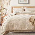 Zzlpp Queen Comforter Set 7 Pieces, Tufted Boho Bedding Set by ZZLPP