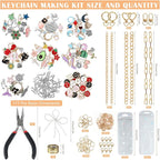 Himake 389Pcs Charms Lip Gloss Keychain Making Kit, DIY Bag Charm Kit - Image 2