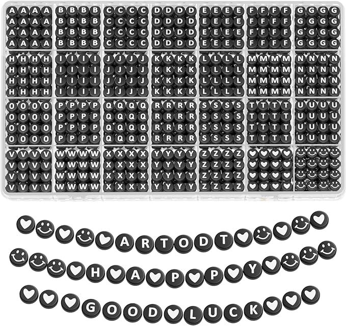 ARTDOT 1400 Pieces Letter Beads by ARTDOT