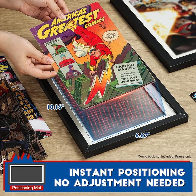 JupDec Comic Book Frame, Premium Wood Display Case - Image 3