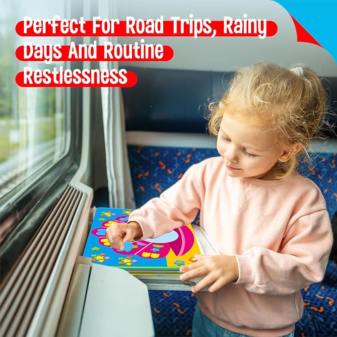 SpriteGru Foam Sticker Art Activity, 10 Princess & Castle Art Board - Image 6