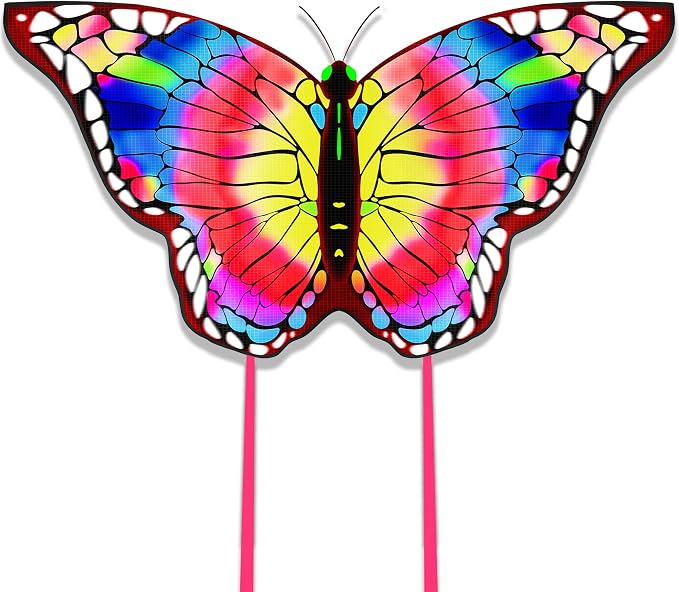 Butterfly Kite for Kids 4-8 8-12, Kid Kites Easy to Fly, Colorful Kite for by Crogift