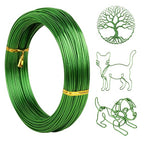 18 Gauge Aluminum Craft Wire, 165 Feet 1mm Bendable Metal Wire by TennWell
