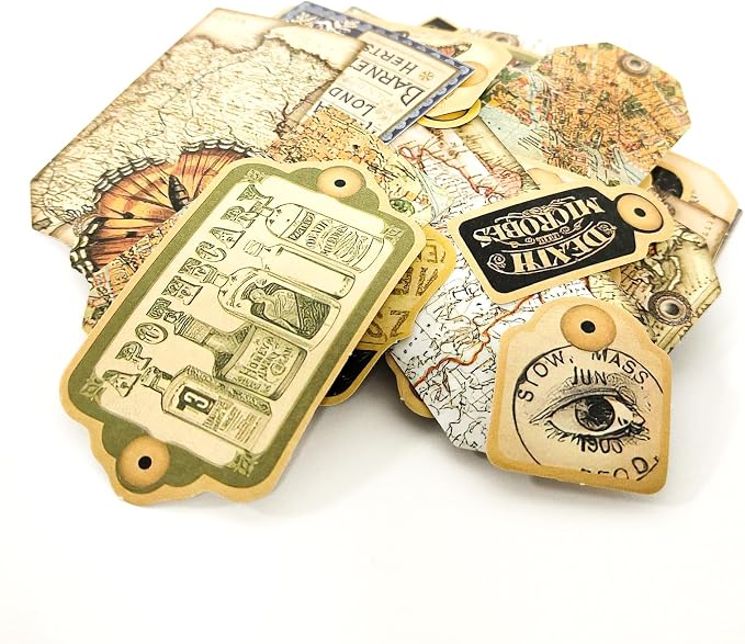 PRSTINCOL 116Pcs Vintage Stickers - Image 6