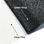 Glitter Iron On 12in X 8ft, HTV Heat Transfer Vinyl | Glitter HTV Easy to Cut & - Image 3
