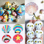Jangostor 48 PCS Scallop Shells Natural Seashell, 1.5" to 2" White Scallop - Image 3