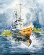 GXGLLPZBY Painting by Numbers for Adults Beginner, Ship Paint by Number Kits on by GXGLLPZBYZBYHW