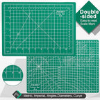 Density-upgraded 9"x12" Self Healing Cutting Mat, Idemeet Rotary Sewing Mat - Image 3