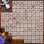 Fainne 100 Pcs 2 Inch Halloween Ghost Stencils Small Stencils by Fainne
