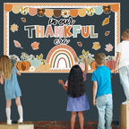 Thanksgiving Pumpkin Bulletin Board Decorations Fall Classroom Decors Leaves - Image 4