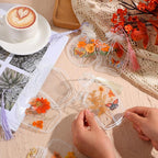 TaoBary 91 Pcs DIY Handmade Transparent Dried Flower Bookmark Set Include - Image 6