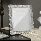Cuspin Silver 8x10 Picture Frame, Vintage Silver Ornate Palm Leaves Textured - Image 8