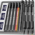 Nicpro 3 PCS 1.3 mm Blacke Mechanical Pencils Set by Nicpro