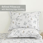 LEMIROE Floral Cotton Comforter King Size - Image 4