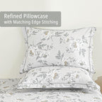 LEMIROE Floral Cotton Comforter Queen Size - Image 4