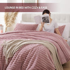 Smoofy Fluffy Queen Comforter Set 3 Pieces - Image 6