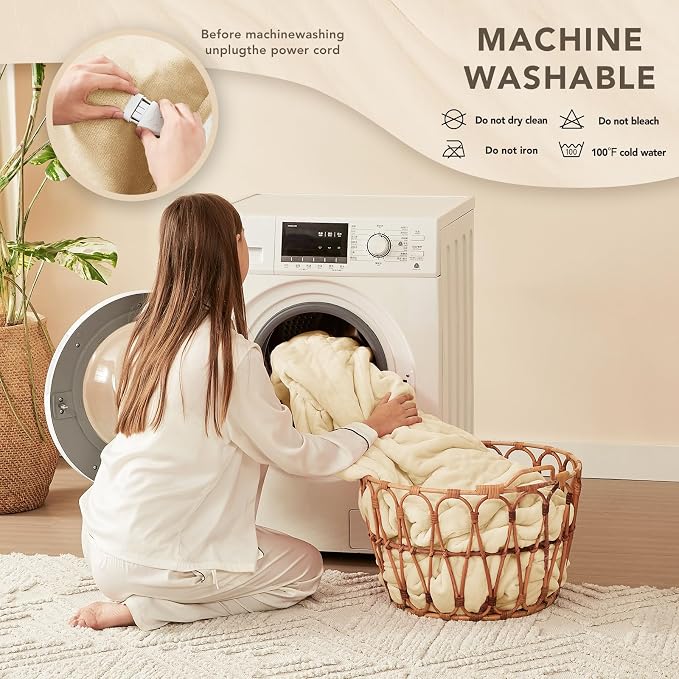 Homemate Electric Heated Blanket Twin Size - Image 7
