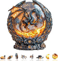 Magic Ball Fire Dragon Puzzles Adults Gifts Wooden 245 Pieces 13.4 * 12.3in by Jollitot
