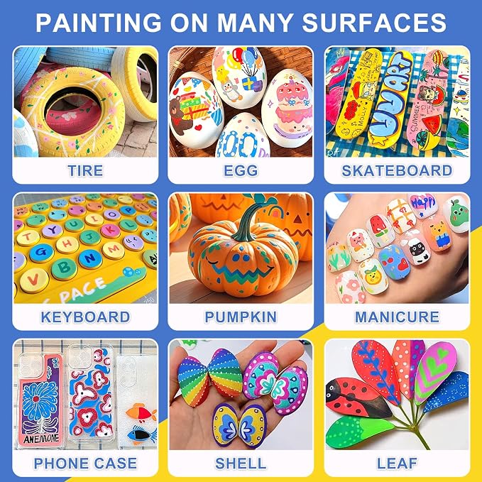 Amamao Acrylic Paint Markers, Soft Brush Tip Pens and Markers, Acrylic Paint - Image 4