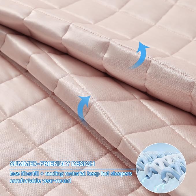 YnM Cooling Weighted Blanket for Adults, 20lbs Heavy Bed Throw Comforter - Image 3