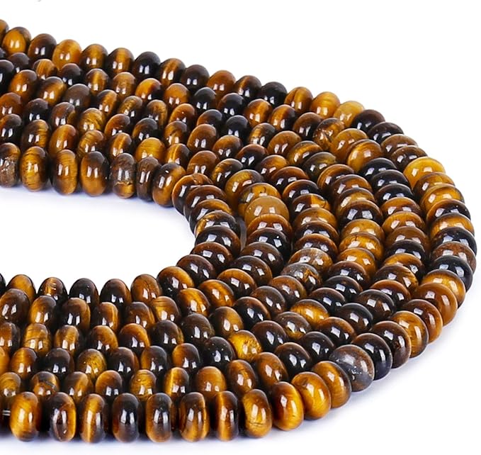 ICAI Beads 5x8mm Natural Beads Rondelle Spacer Loose Beads - Image 2