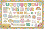 This is Your Year Bulletin Board Set Varsity Letter Hippie Retro Motivational by Mooliwe