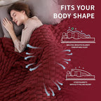 Knitted Weighted Blanket for Adult, No Beads Heavy Blanket 60” x 80'' 20lbs - Image 3