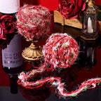 2 Rolls Red Fun Fur Polyester Fringe Yarn Soft Novelty Decorative Yarn - Image 7
