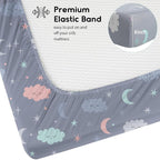 Yoofoss Baby Crib Sheets for Boys Girls, Fitted Crib Sheet 2 Pack for Standard - Image 3